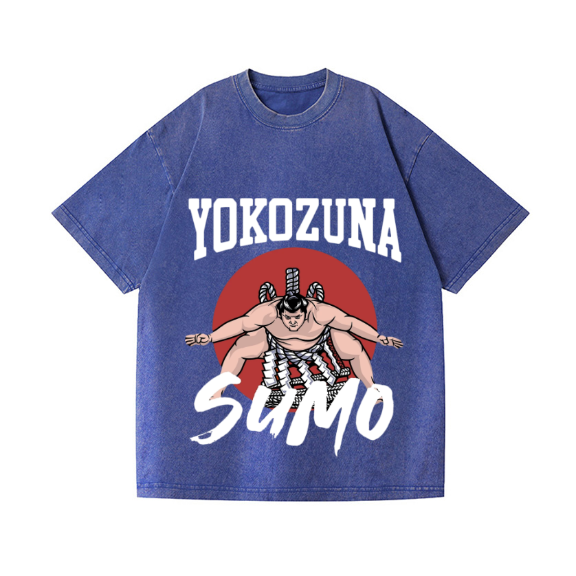 Yokozuna The Highest Honor in Sumo Vintage Wash Japanese Design T-Shirt