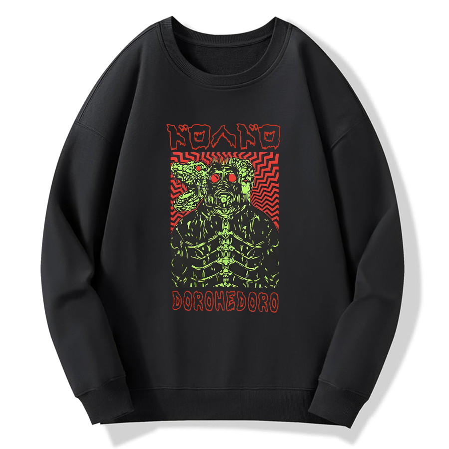 Anime Retro Cotton Pullover Sweatshirt