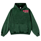 In Sushi We Trust Vintage Washed Cotton Back Art Hoodie