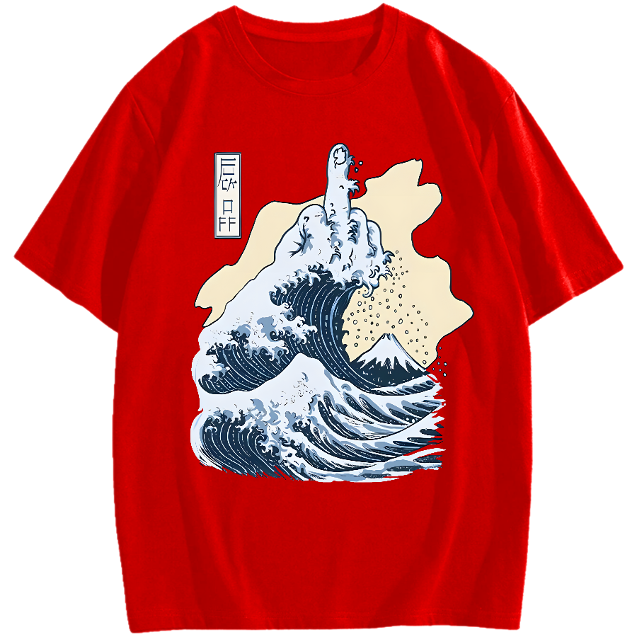 Kanagawa F**k Cotton casual T-shirt