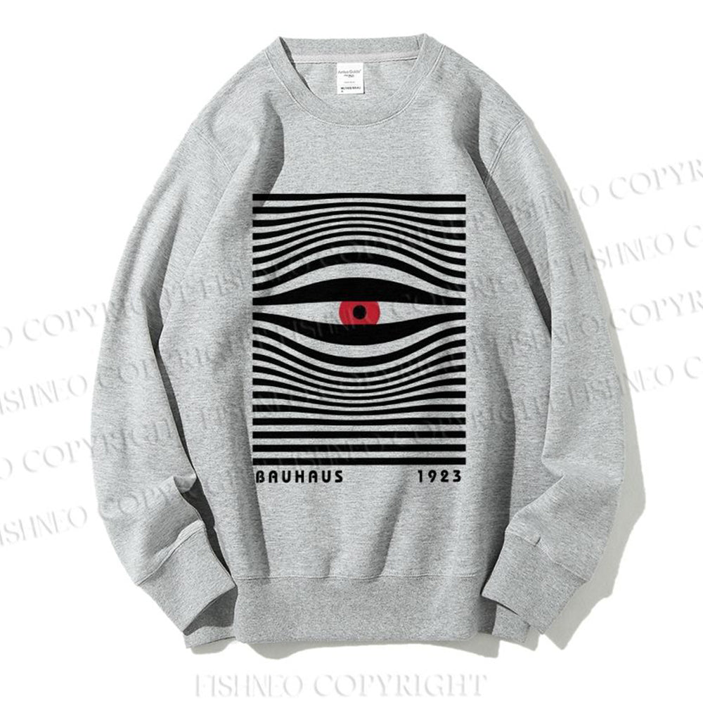 Unisex Casual Artistic Geometric Eyes Printed Sweatshirt