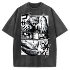 Cat vs Zucchini Vintage Washed T-shirt