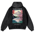 Okada Koichi Vintage Washed Cotton Back Art Hoodie