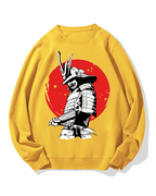 Hinomaru and Japanese samurai Cotton Sweatshirt