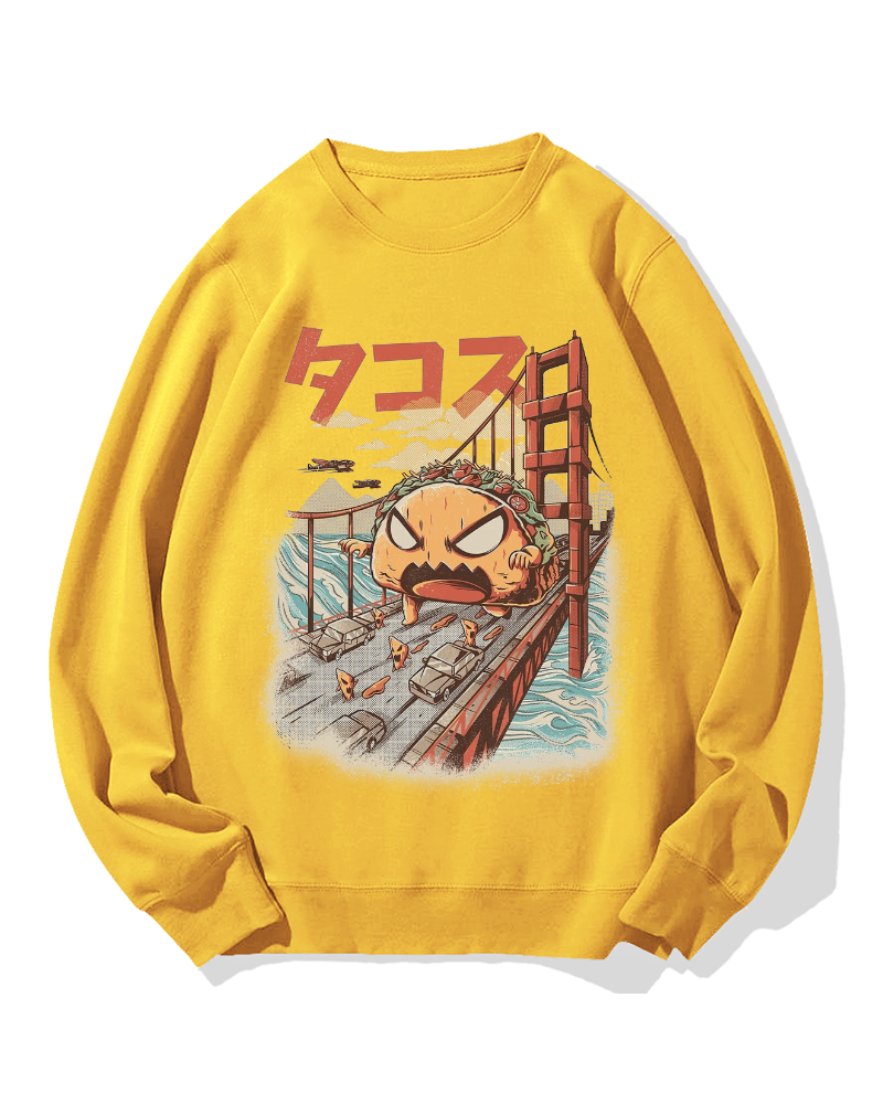 Taco Monster Cotton Sweatshirt