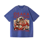 Osaka Dotonbori Drunken Octopus  Vintage Wash Japanese Design T-Shirt