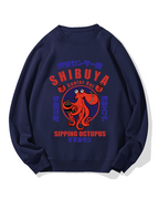 Shibuya Center Street Octopus Cotton Sweatshirt