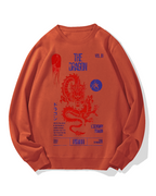 Japanese Dragon Cotton Sweatshirt