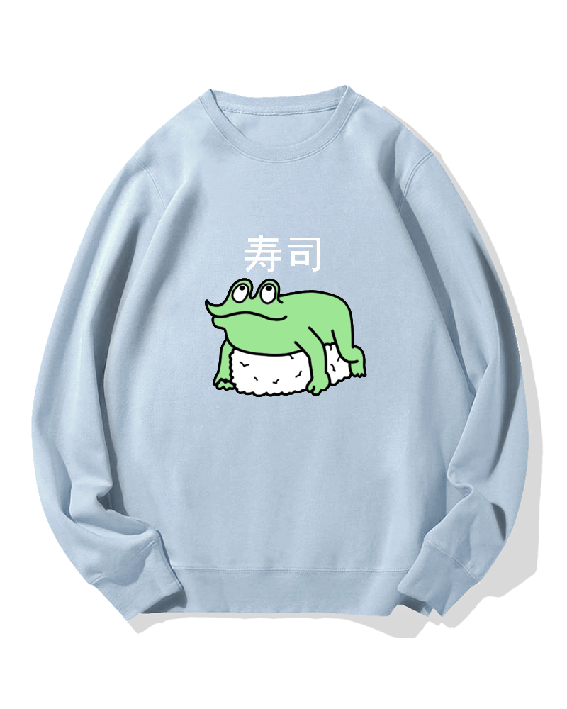 Frog Sushi Cotton Sweatshirt