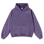 Ramen Hero Vintage Washed Cotton Back Art Hoodie