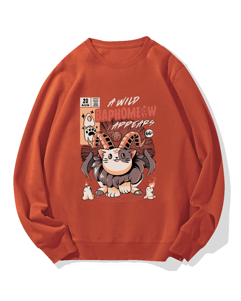 Baphomeow Cotton Sweatshirt