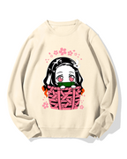 Nezuko Chibi basket Cotton Sweatshirt