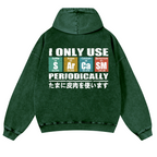 Sarcams Vintage Washed Cotton Back Art Hoodie