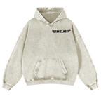 Stay Classy Bird Vintage Washed Cotton Back Art Hoodie