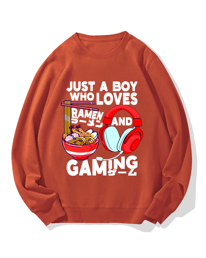 Ramen & Games Cotton Sweatshirt