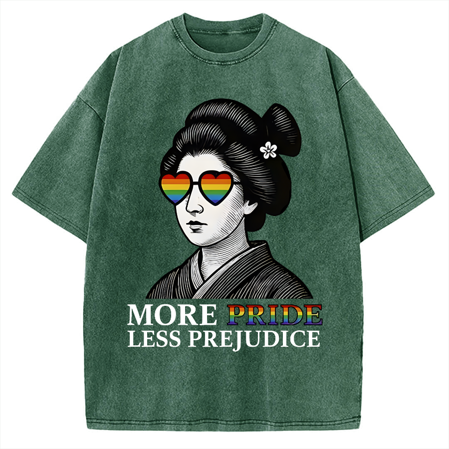 Geisha Wearing Sunglasses Vintage Washed T-shirt