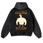 Duck Goose Vintage Washed Cotton Back Art Hoodie