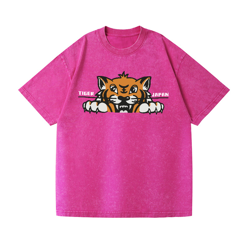 Japan Tiger Vintage Wash Japanese Design T-Shirt
