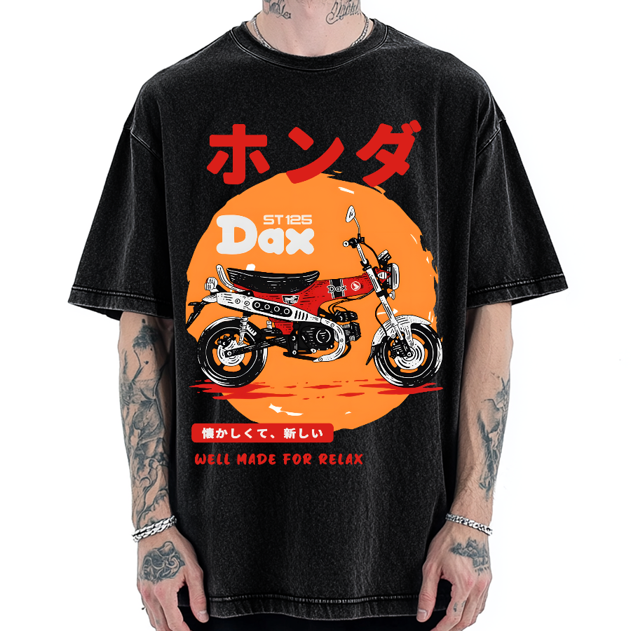 Dax-Japanese Design Vintage Washed T-shirt