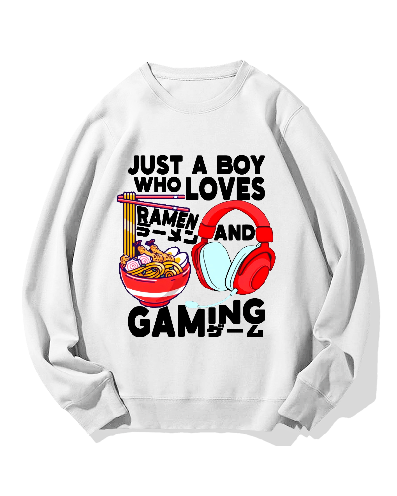 Ramen & Games Cotton Sweatshirt