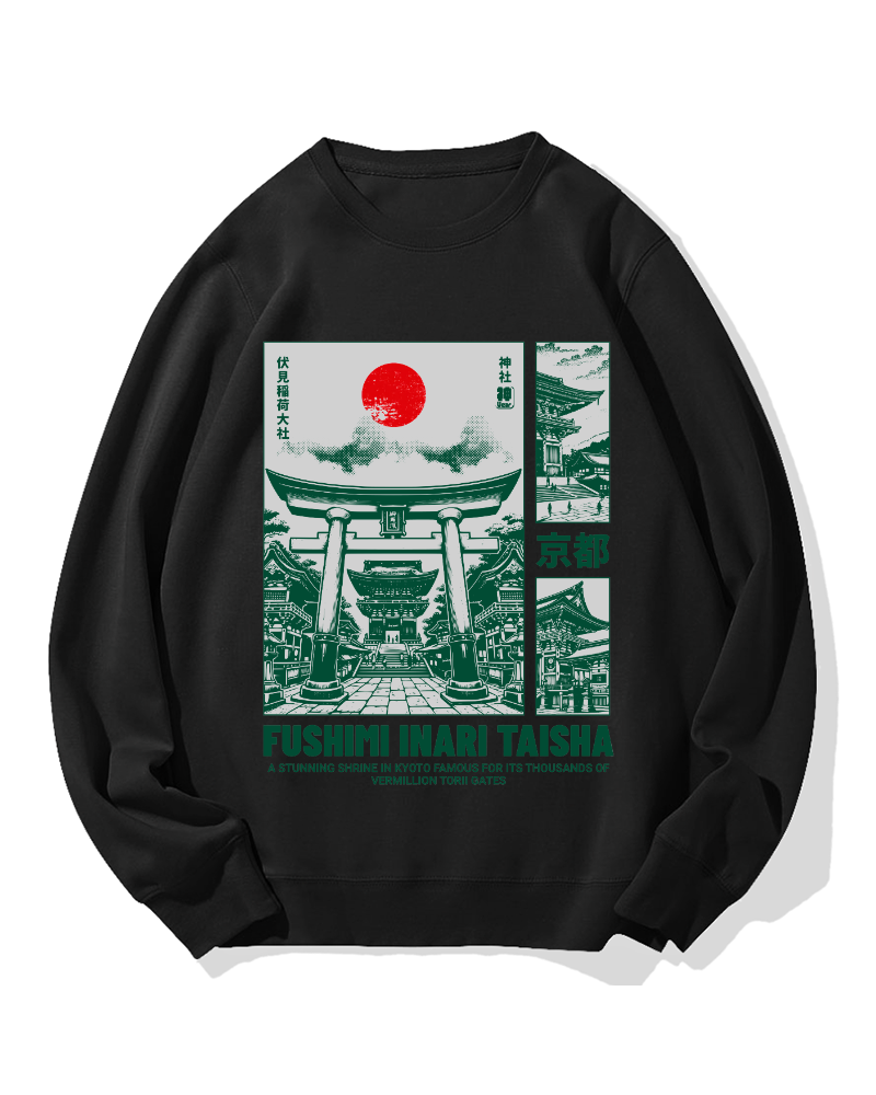 Osaka Fushimi-Inari Taisha Cotton Sweatshirt