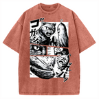 Cat vs Zucchini Vintage Washed T-shirt