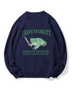 Mentally Stable Assassin Frog Cotton Sweatshirt