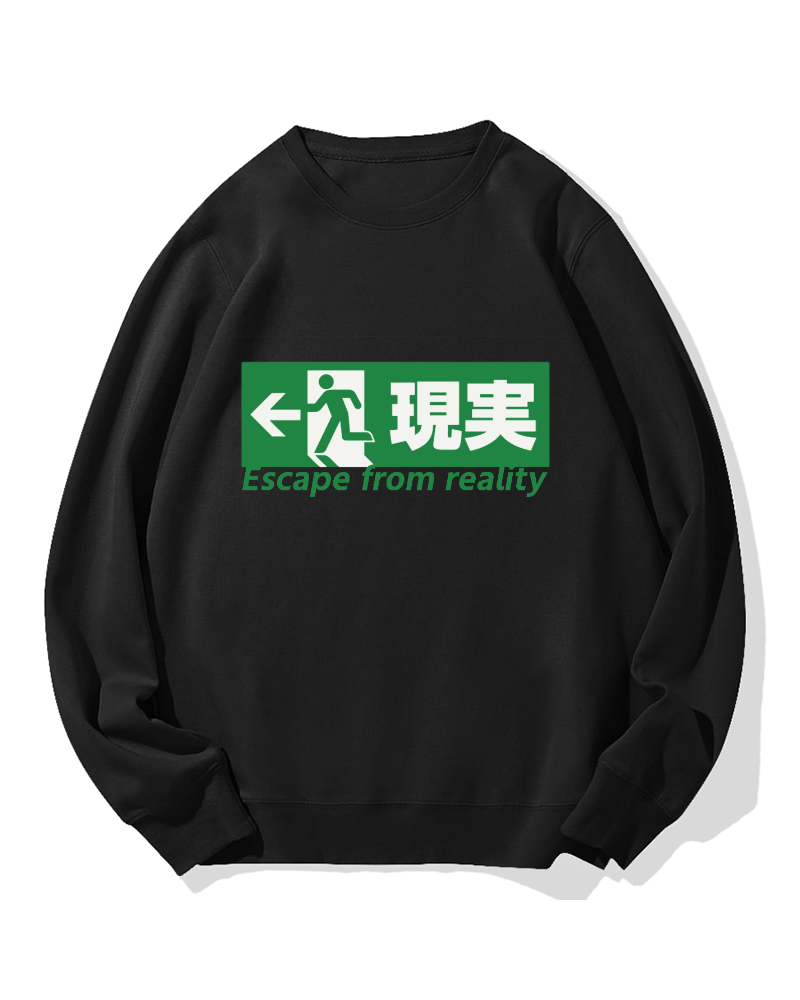 Escape From Reality Cotton Sweatshirt