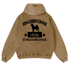 Akita Vintage Washed Cotton Back Art Hoodie