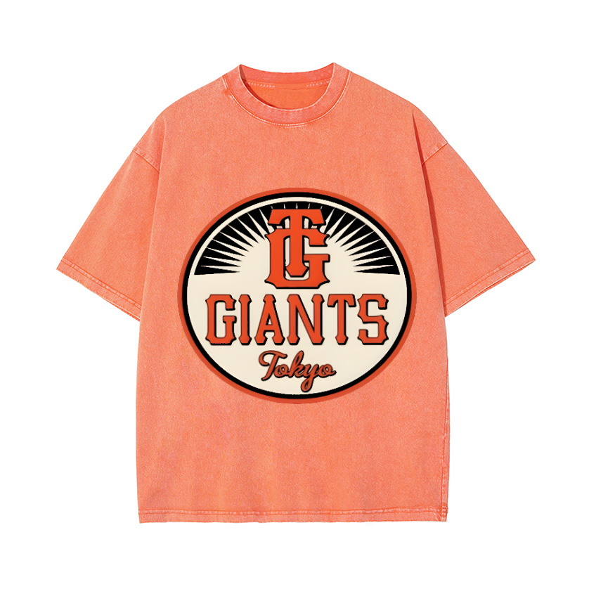 Tokyo Giants Baseball Vintage Wash Japanese Design T-Shirt