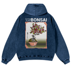 Bonsai Vintage Washed Cotton Back Art Hoodie