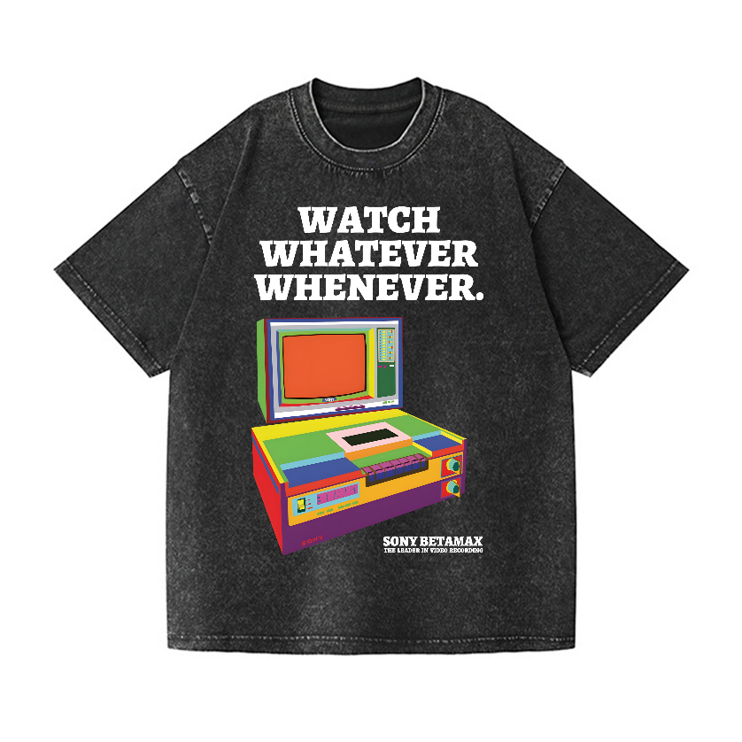 Sony Betamax Vintage Wash Japanese Design T-Shirt