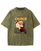 Japanese Eagle Pattern Vintage Distressed T-shirt