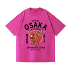 Osaka Dotonbori Drunken Octopus Vintage Wash Japanese Design T-Shirt