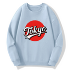 Retro Tokyo Cotton Pullover Sweatshirt