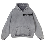 Okinawa Vintage Washed Cotton Back Art Hoodie