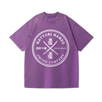 Hattori Hanzo Komainu Okinawa Sword Company Vintage Wash Japanese Design T-Shirt