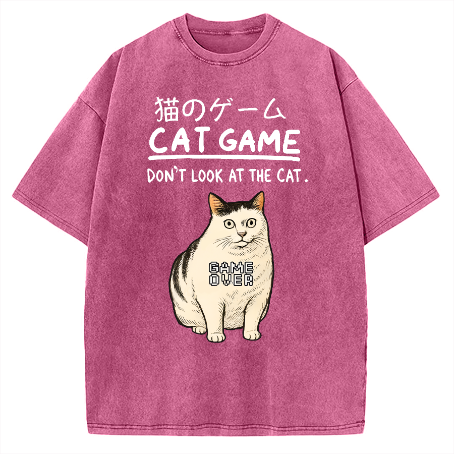 Don't Watch The Cat Vintage Washed T-shirt
