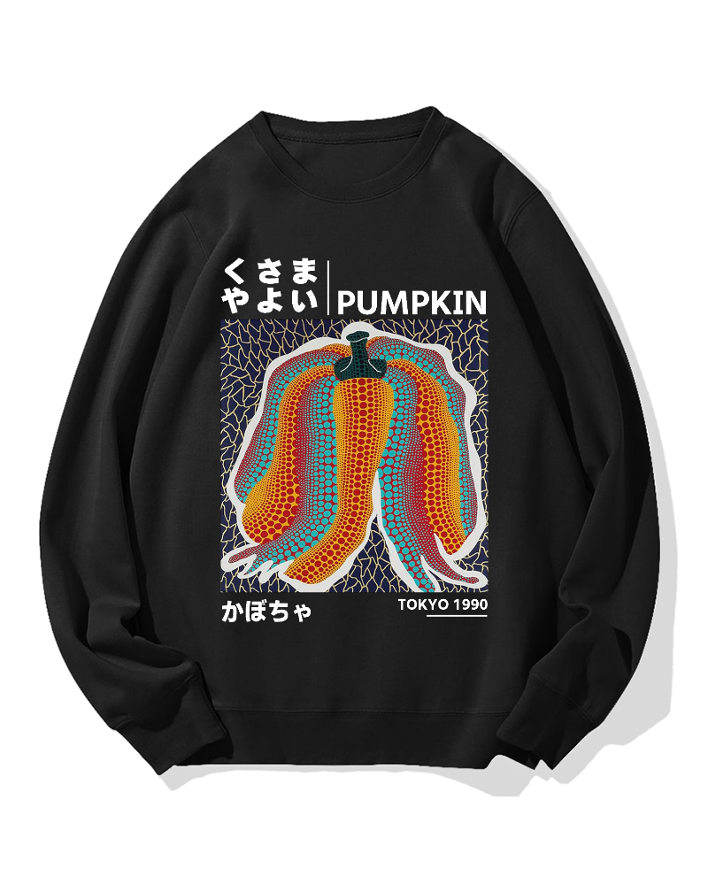 Japanese Punpkin Cotton Sweatshirt