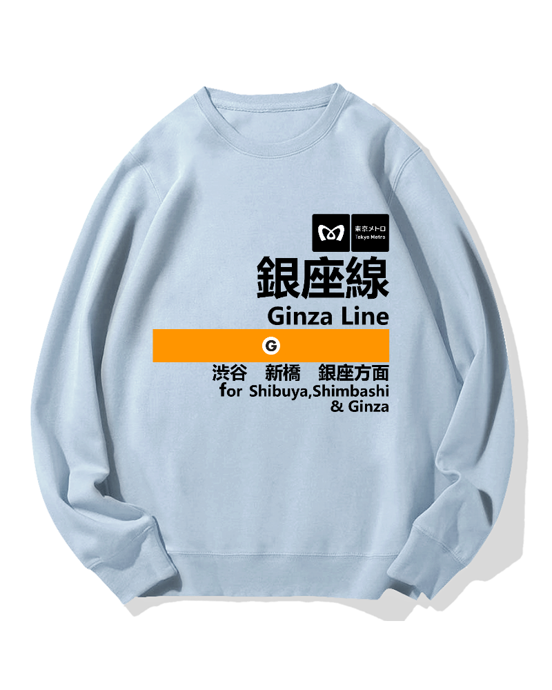 Ginza Line for Shibuya Cotton Sweatshirt
