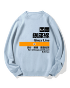 Ginza Line for Shibuya Cotton Sweatshirt