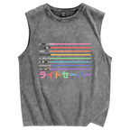 Lightsaber Vintage Distressed Washed Tank Top