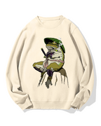 Frog Samurai Cotton Sweatshirt