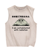Rat Contaminated By Radiation Vintage Distressed Washed Tank Top