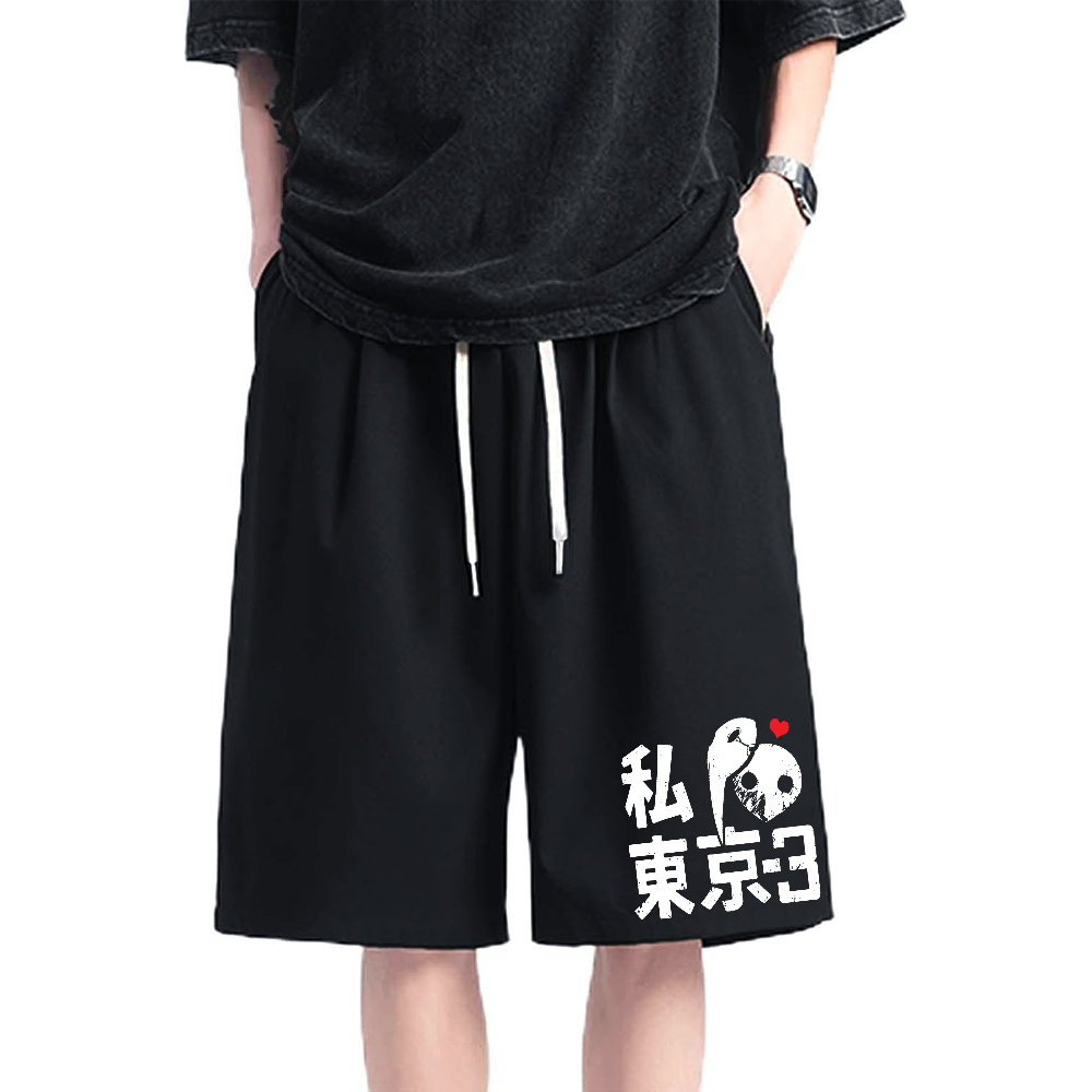 I Heart Tokyo-3 Washed Shorts