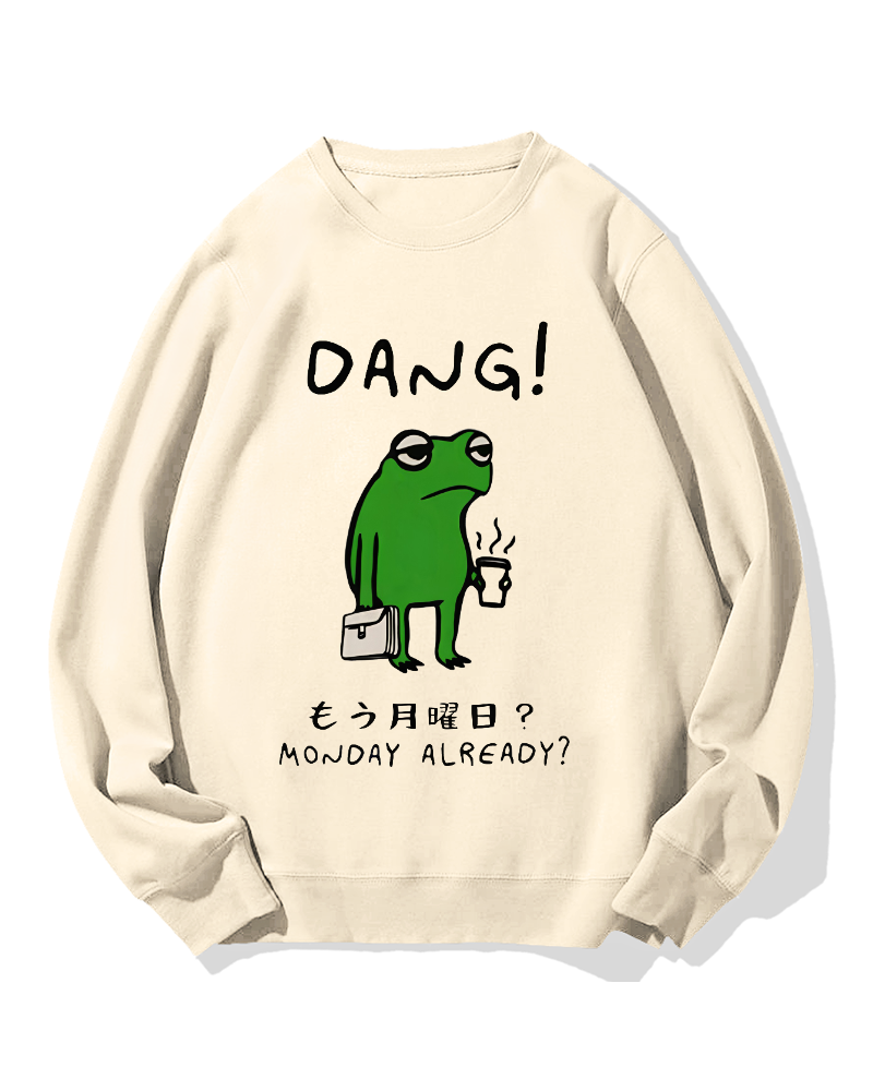 Unmotivated frog Cotton Sweatshirt