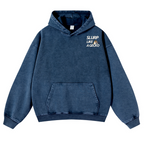 Gecko Vintage Washed Cotton Back Art Hoodie