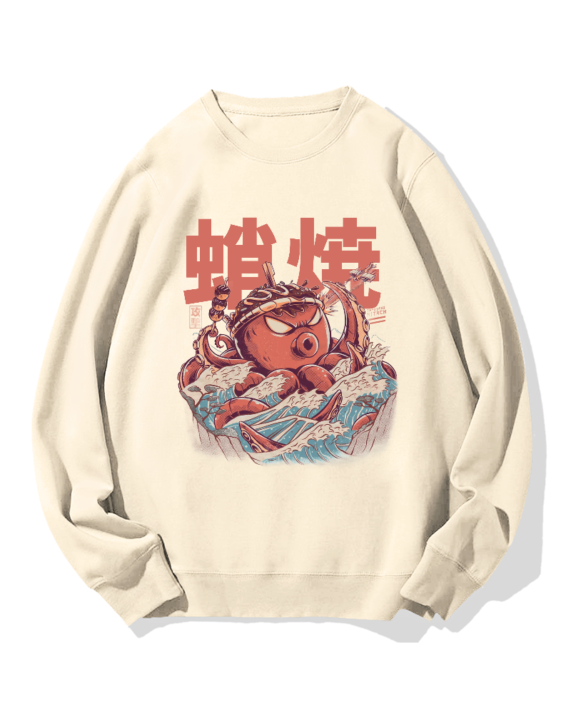 Takoyaki Octopus Monster Cotton Sweatshirt
