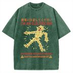 Electrician Dance Skeleton Vintage Washed T-shirt