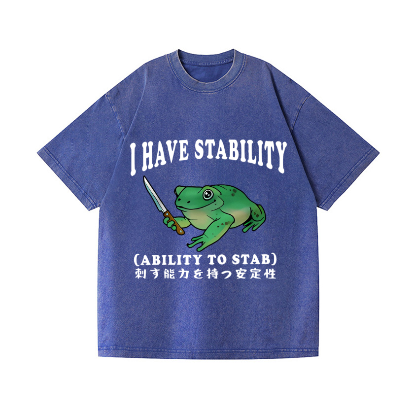 Frog Vintage Wash Japanese Design T-Shirt